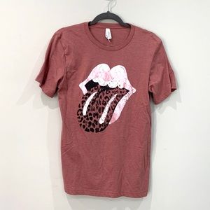 Mauve Rolling Stones t-shirt